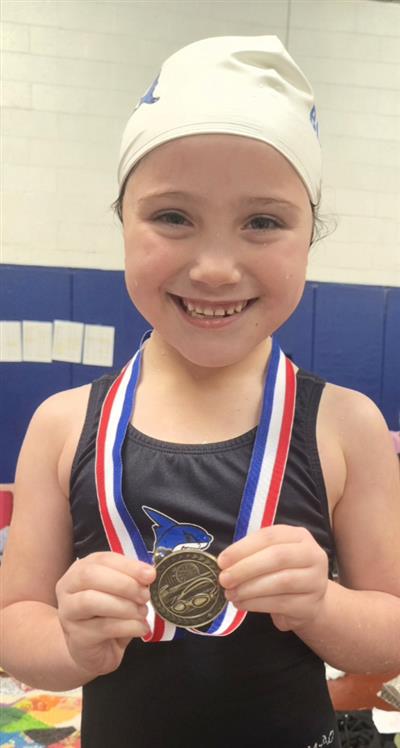 One of our 1st place swimmers at the Beanpool